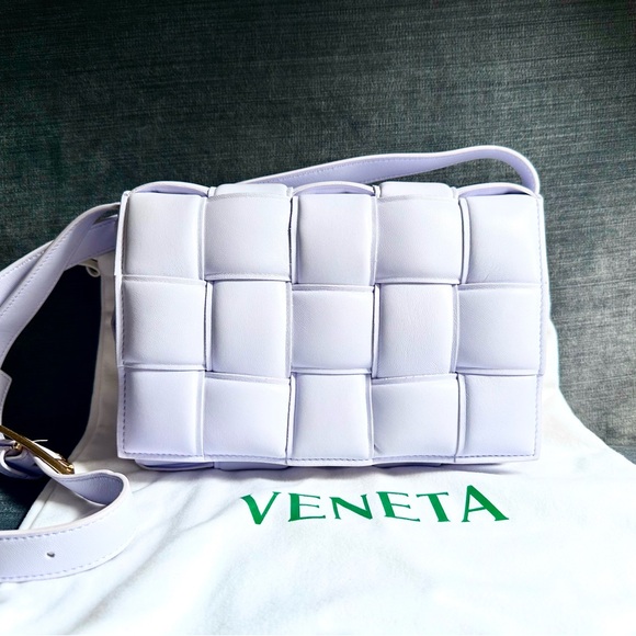 Bottega Veneta Handbags - Bottega Veneta Nappa Maxi Intreccio Padded Cassette Crossbody Bag